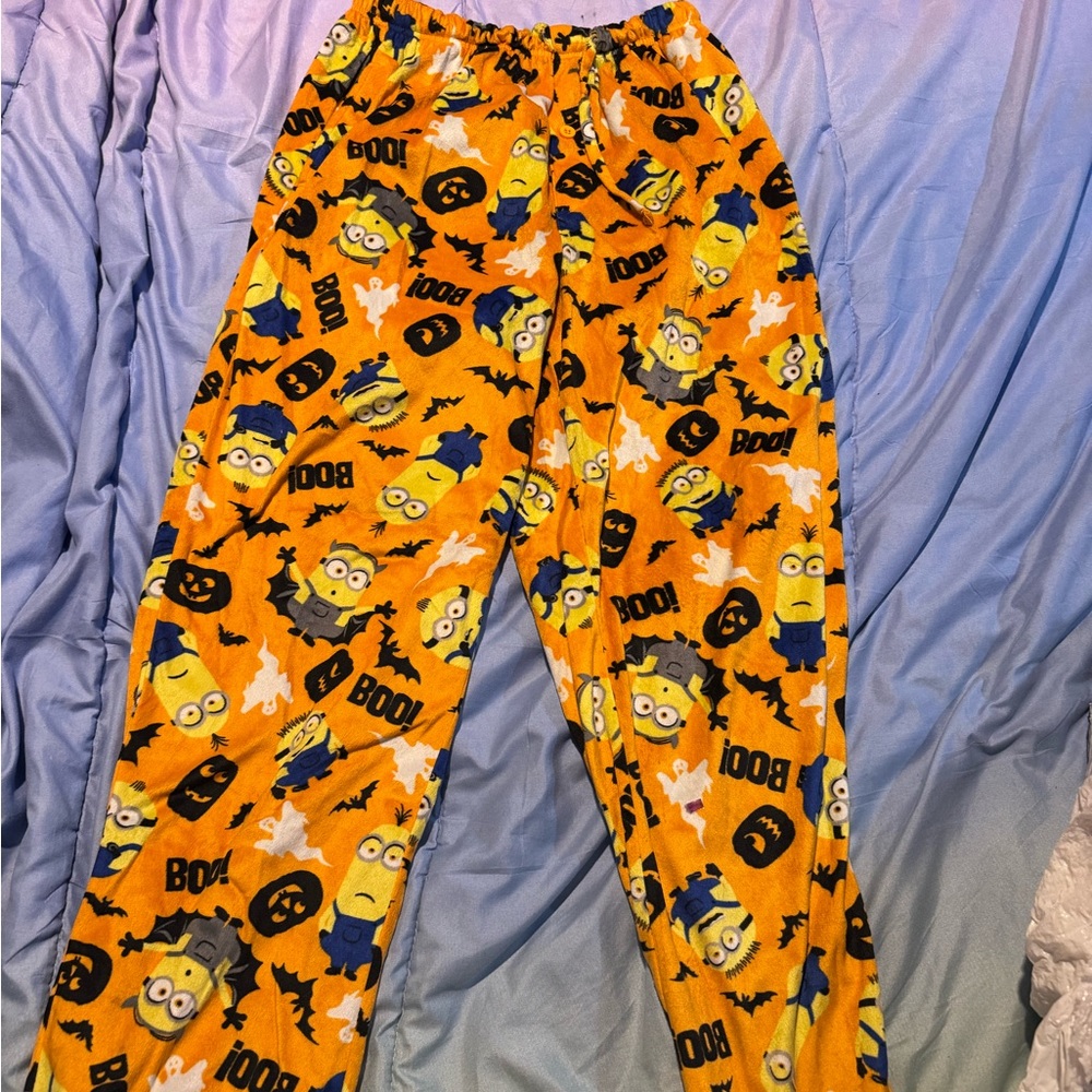 Kids Halloween Minion Pajama Pants - Orange